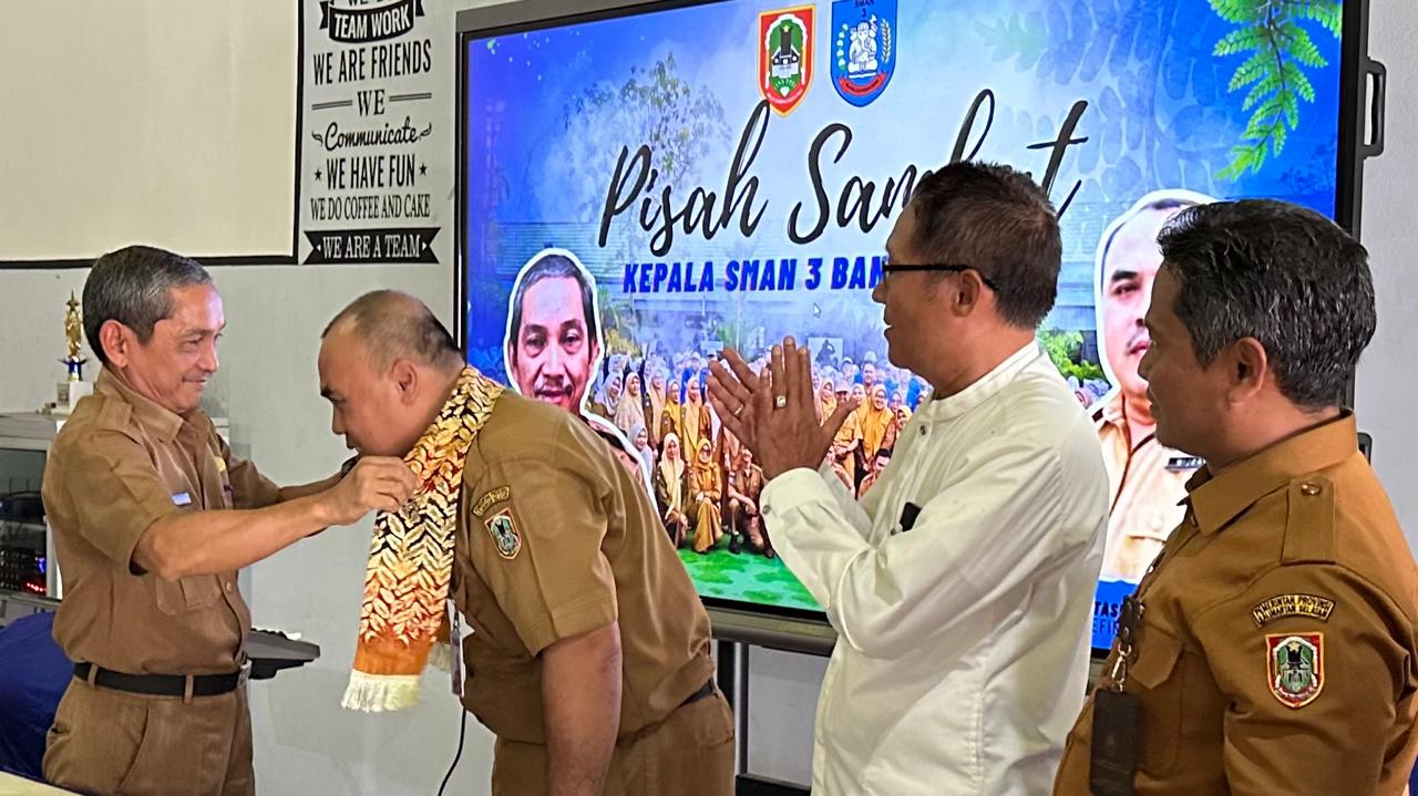Pisah Sambut Kepala Sekolah SMAN 3 Banjarmasin