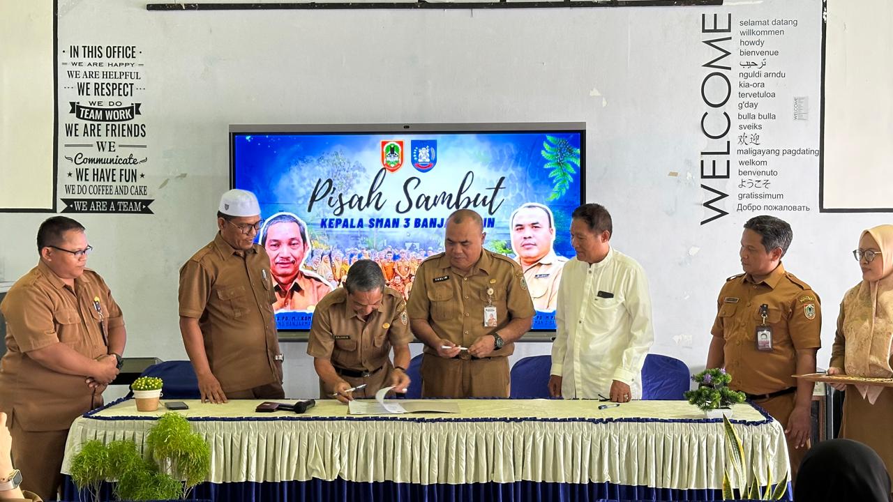 Pisah Sambut Kepala Sekolah SMAN 3 Banjarmasin